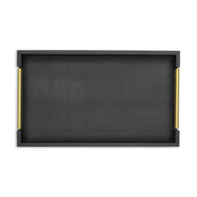 Load image into Gallery viewer, Lusan Modern Faux Leather Decorative Tray, 15.75"