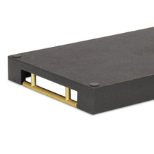 Load image into Gallery viewer, Lusan Modern Faux Leather Decorative Tray, 15.75"