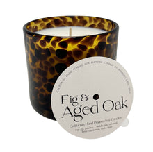 Load image into Gallery viewer, Fig & Aged Oak Amber Tortoise Soy Blend Candle
