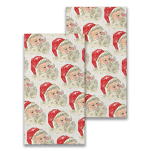 Load image into Gallery viewer, Santa with Red Hat Guest Towel