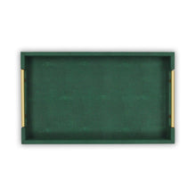Load image into Gallery viewer, Lusan Modern Faux Leather Decorative Tray, 15.75"