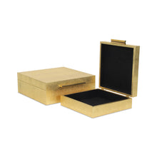 Load image into Gallery viewer, Lusan Set of 2 Square Nesting Decorative Storage Boxes
