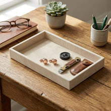 Load image into Gallery viewer, Cantora 9" Velvet-Lined Rectangular Catchall Tray

