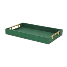 Load image into Gallery viewer, Lusan Modern Faux Leather Decorative Tray, 15.75"
