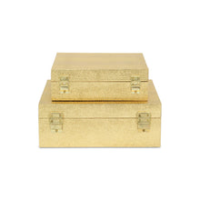 Load image into Gallery viewer, Lusan Set of 2 Square Nesting Decorative Storage Boxes
