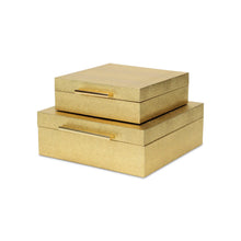 Load image into Gallery viewer, Lusan Set of 2 Square Nesting Decorative Storage Boxes
