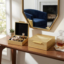 Load image into Gallery viewer, Lusan Set of 2 Square Nesting Decorative Storage Boxes
