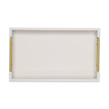 Load image into Gallery viewer, Lusan Modern Faux Leather Decorative Tray, 15.75"

