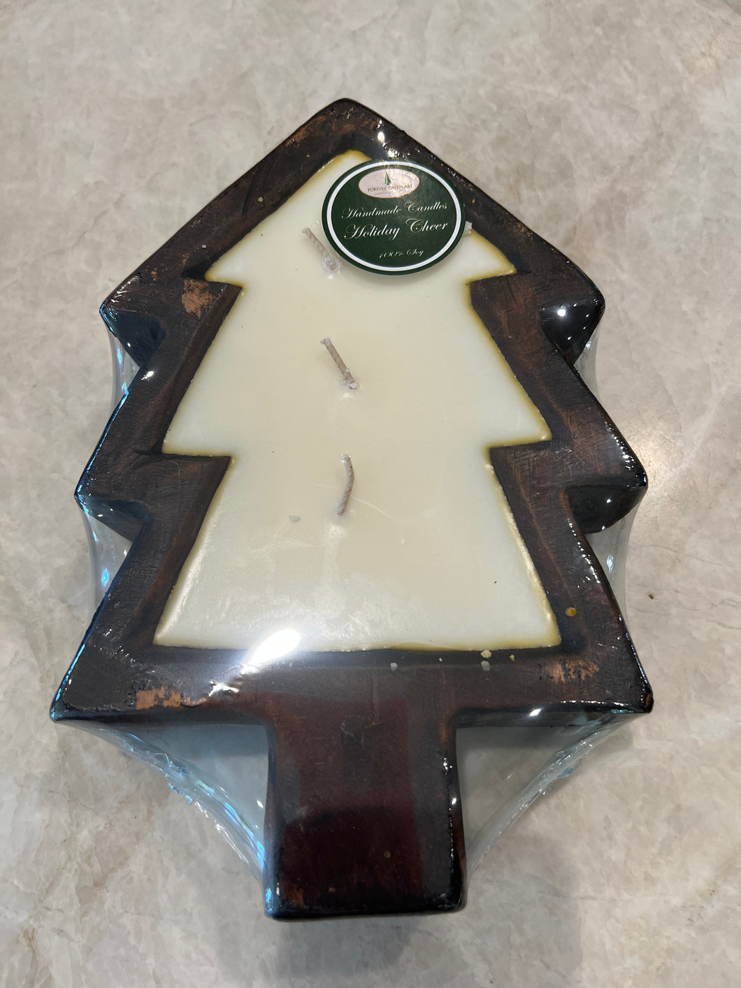 3 Wick Medium Christmas Tree Candle